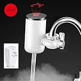 スマートキッチン蛇口無料インストール電気蛇口ホット＆コールドの蛇口温度ディスプレイ3000W 220V電気給湯器