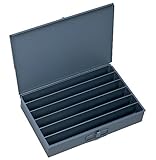 Durham 125-95-IND Gray Cold Rolled Steel Individual Large Horizontal Box, 18 Width x 3 Height x 12 D