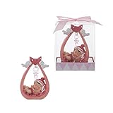 Lunaura Baby Keepsake - Set of 12 Girl Baby Sleeping Under Pacifier Favors - Pink by Lunaura