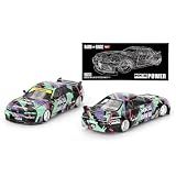 1:64スケールダイキャストモデルカー。日産スカイラインGT-R(R33)HKS V1限定版。Kaido House製。