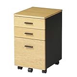 引き出し デスク用ワゴン 書斎 ブライト ワゴン/ナチュラル