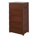 【JAJAN】天然木キッズ【nico】チェスト ブラウン[完成品][おまけ付き]幅60cm奥行40cm高さ115cm 「天然木nicoシリーズ」JJ-100CB_s