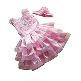 バタフライIronプリンセスドレスノースリーブバブルドレスwith Headband for Girls US サイズ: 100 cm カラー: ピンク
