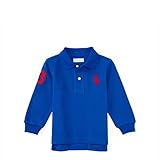 ポロラルフローレン ビッグポニー 長袖ポロシャツ ブルー&レッド (男の子12～24か月用) 12M [並行輸入品]