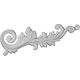 Ekena Millwork ONL15X05RB-R 15 3/4-Inch W by 5 1/8-Inch H by 1 1/8-Inch P Robin Scroll Onlay, Right 