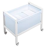 Petit Praia 50 x 80 x 75 cm Small Crib Moon White Orson Azul by Petit Praia