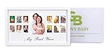My First Year Baby Picture Frame - Solid Wood Photo Frame by Groovy Baby Products