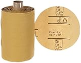 3M Stikit Gold Paper Disc Roll 216U Paper PSA Attachment Aluminum Oxide 5 Diameter P220 Grit Gold (P