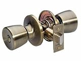 Master Lock TUO0305 Tulip Privacy Door Knob, Antique Brass by Master Lock