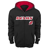 NHL New Jersey Devils 8 – 20 Boys Sportsman Full Zip Fleece Hoodie L