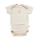 オーガニックコットン　日本製　ベビー用半袖 ワッフルボディウェア　ロンパース　ピンク　ORGANIC GARDEN　オーガニックガーデン