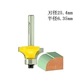 dm12720　丸面ベアリング12.7ｍｍ1/4（半径6.35mm）・トリマービットMicrotungsten carbide