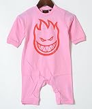 SPITFIRE X FLAKE BABY ROMPERS (70,80,90) スピットファイヤー ｘ　フレーク　ロンパース　ピンク ベビー KIDS キッズ 子供服 LOGO ロゴ 半袖　スケータ
