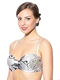 Rosme 女性用 プッシュアップブラjジャーとともに取り外し可能肩紐、コレクション Seamless Shiny Print、サイズ 80B