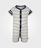 Ebbe, Love 半袖ロンパース rompers s/s col. vintage white/blue stripe [並行輸入品]