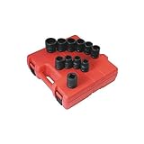 Sunexツール4682 11ピース3/4インチドライブトラックインパクトソケットセット沙サイズ
