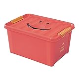 笑顔がかわいい！！「スマイルボックス Mサイズ」【IT】レッド(#9815094)サイズ：幅40×奥行28×高さ21cm