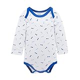 KAVKAS 夏 ベビー服 長袖ロンパース 女の子 男の子 三角 赤ちゃん 綿100% カワイすぎるパーファクトフィットオール長袖ボディースーツ Baby ボディースーツ コットン 可愛い ブルー12