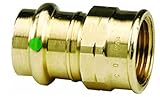 Viega 79315 ProPressゼロLeadブロンズアダプタとメス3 / 4 " x 3 / 4 " Female NPT x P ( 5 - Pack )