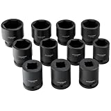 Powerbuilt 647195 3/4 Drive Metric Impact Socket Set, 11 Pieces by Powerbuilt