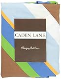 Caden Lane Boutique Collection Diagonal Stripe Changing Pad Cover, Blue by Caden Lane