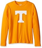 NCAAテネシーボランティアPrimaryロゴRP長袖Tシャツ, Medium ( 10 – 12 )、ライトオレンジ