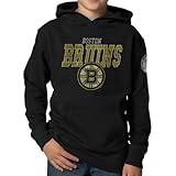 NHL Boston Bruins Kids Playballパーカージャケット、ジェットブラック L ブラック