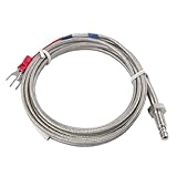 uxcell 熱電対　Kタイプ　プローブ　温度センサー　スクリュー象嵌　2メートル　0-400℃　17 x 5mm
