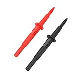 KKmoon T20156　テストプローブ　プローブ＆クリップ　?オシロスコープ＆4ミリメートル試験線用（レッド＆ブラック）