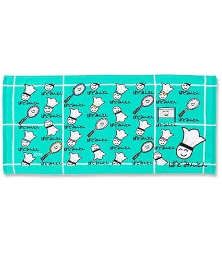 Amazon｜おえかきさん タオル ばどみんとん クラブ 部活動 フェイス
