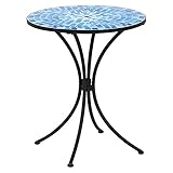 家具 便利 おしゃれ テーブル（ブルー） 101307500