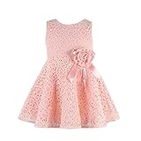 ecosin ®キッズ用ガールズ夏レース花柄ワンピースドレスプリンセスパーティースカート カラー: ピンク