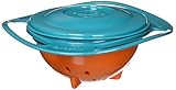 Aomeiter Gyro Bowl- Spill Resistant Kids Gyroscopic Bowl with Lid Non Spill Bowl Green by Aomeiter