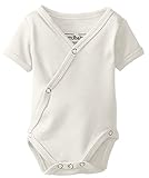 L'ovedbaby ラブドベビー  前開き 半袖 ボディスーツ ロンパース 0-3ヶ月用 STONE オーガニックコットン OR338