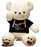 Amazon.co.jp: ヒミツのクマちゃん バニラホワイト ぬいぐるみ 座高