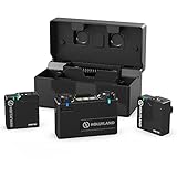 Hollyland Lark150 ワイヤレスマイク カメラ外付けマイク 伝送距離100m スマホ外付けマイク ピンマイク ワイヤレス (black)