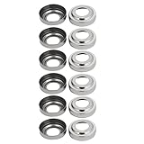 uxcell 手すり部品　ブラケット　ハンドレールプレートカバー　 丸パイプ用 レールカバー 手すりフィッティング 12個入り