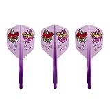 トリニダード(TRiNiDAD) CONDOR AXE Rose of the Heart 岩田夏海 選手モデル コンドルアックス ローズ オブ ザ ハート ダーツ フライト Small M クリアパープル