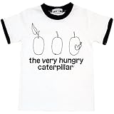 2016年 夏物 はらぺこあおむし 天竺 線描きプリント 半袖Ｔシャツ THE WORLD OF ERIC CARLE ホワイト◇90cm