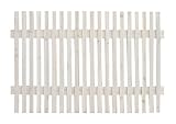 天然木製 ボーダーフェンス (和モダン) 1枚 幅125cm×高さ80.8cm ウォッシュホワイト JSBF-808WH