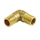 uxcell 9.4mm - 9.4mm　真鍮　水　燃料パイプ　オスエルボー　　コネクタ