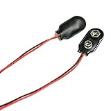 Merssavo 10ピン9VバッテリーボタンバッテリーバックルクリップコネクタホルダーW /ケーブル