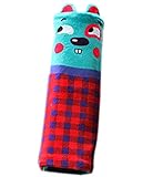 チャイルドシート小物 車用品 カー用品 子供用 シートベルトクッションまくら ジュニアシート カークッション うたた寝クッション 可愛い 肩の保護（青い）