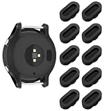 for Garmin スマートウォッチ防塵プラグ 保護 キャップ for Forerunner 965/265/255 fenix 7/7X 7S/6/6S vivoactive 6/5/4 Approach S70 S62 などに対応 【10個入】 (ブラック)