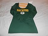 Green Bay Packers MajesticレディースオープンバックファンシートップファンシャツSZ M