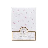 Burt's Bees Baby - Butterfly Garden Fitted Crib Sheet, 100% Organic Crib Sheet for Standard Crib and