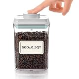 iChewie - BopTop（1点）密閉食品保管容器 - メカニカルシリコンシールキャニスター - BPAフリー - 約1500ml
