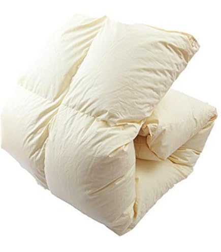 Amazon｜いいはねふとん店 羽毛布団 ダブル 190cm×210cm 掛け布団 超長