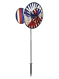 In The Breeze ITB2893 Patriotic Double Spinner with Tail