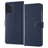 レイ・アウト Galaxy S20+ 5G 手帳型 シンプル マグネット/ダークネイビー ケース